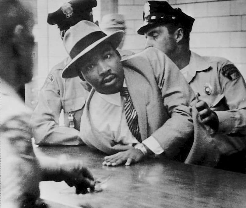 Martin Luther King arrested